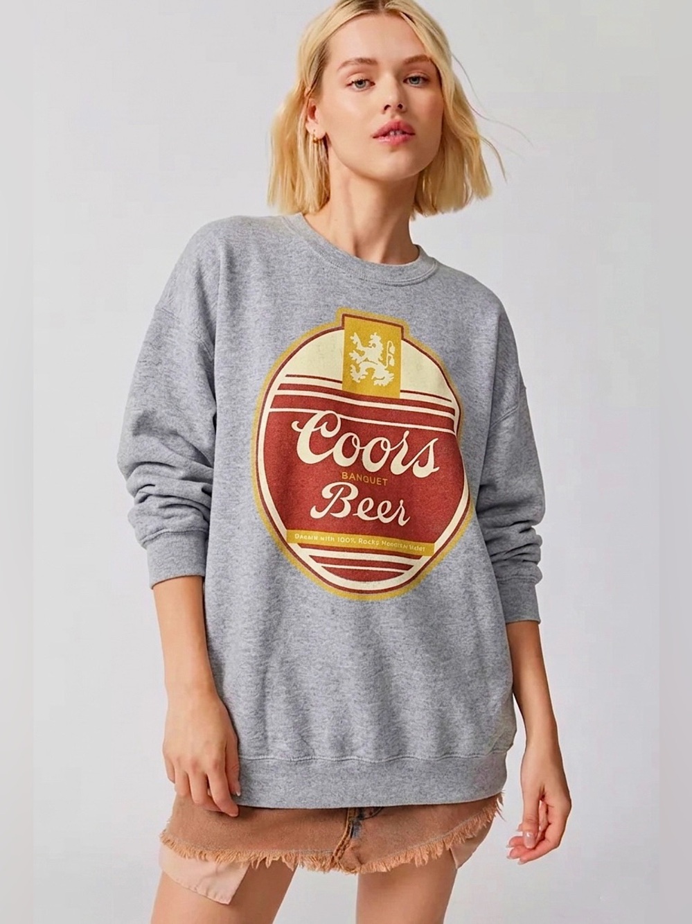 Junk Food Coors Beer Crew Neck Sweatshirt